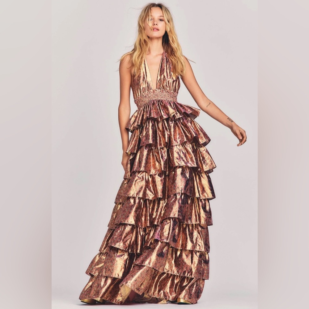 ISO loveshackfancy bexlie halter gown